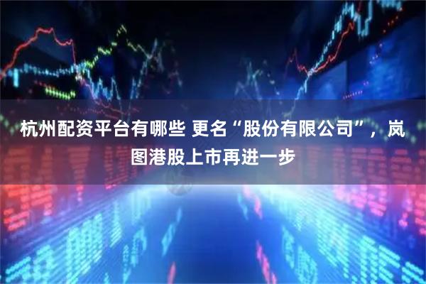 杭州配资平台有哪些 更名“股份有限公司”，岚图港股上市再进一步