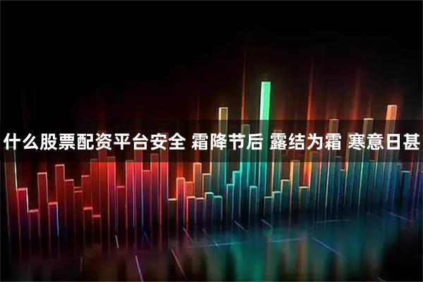 什么股票配资平台安全 霜降节后 露结为霜 寒意日甚